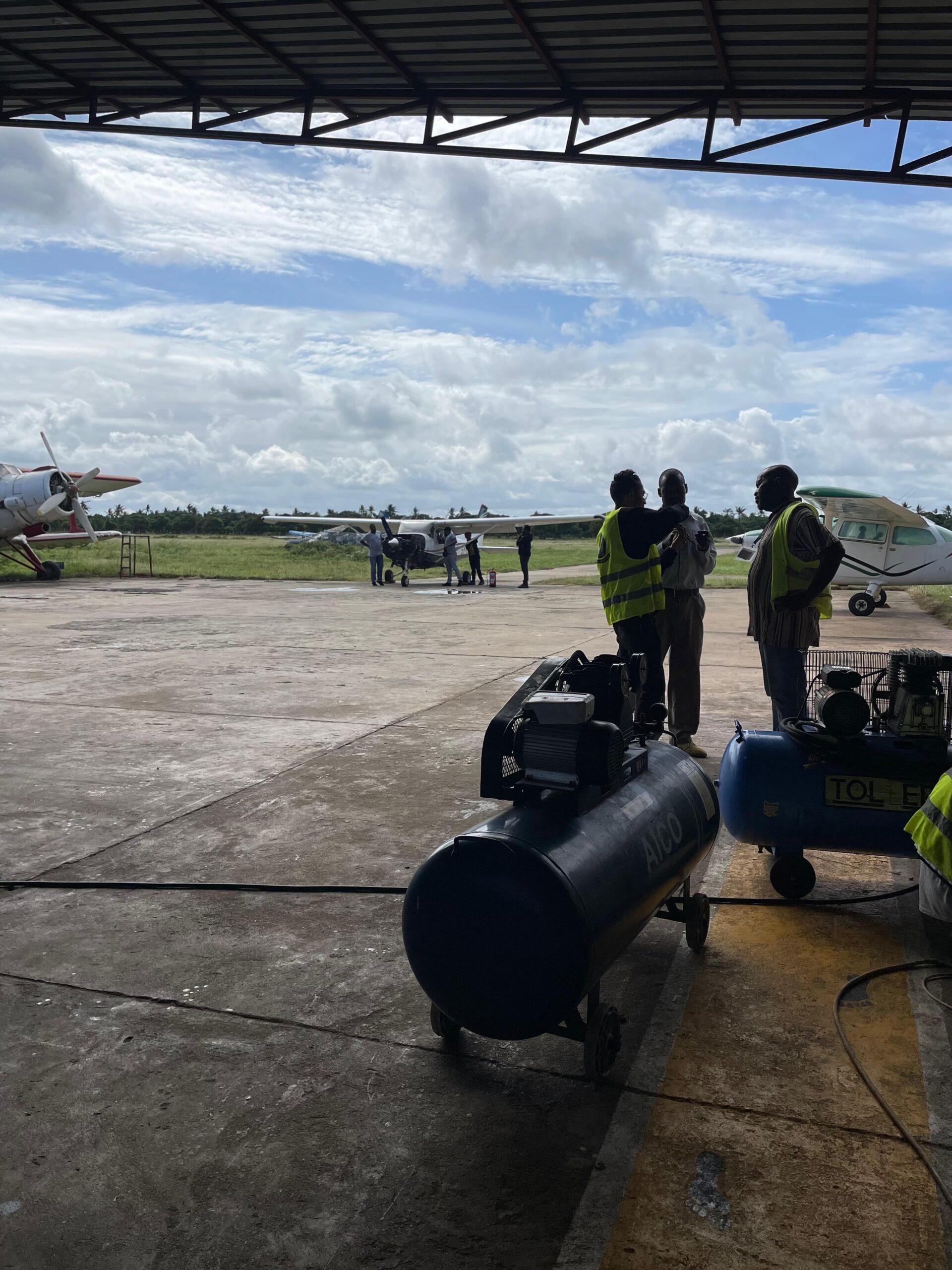 Aircraft maintenance training at Kenya Aeronautical College