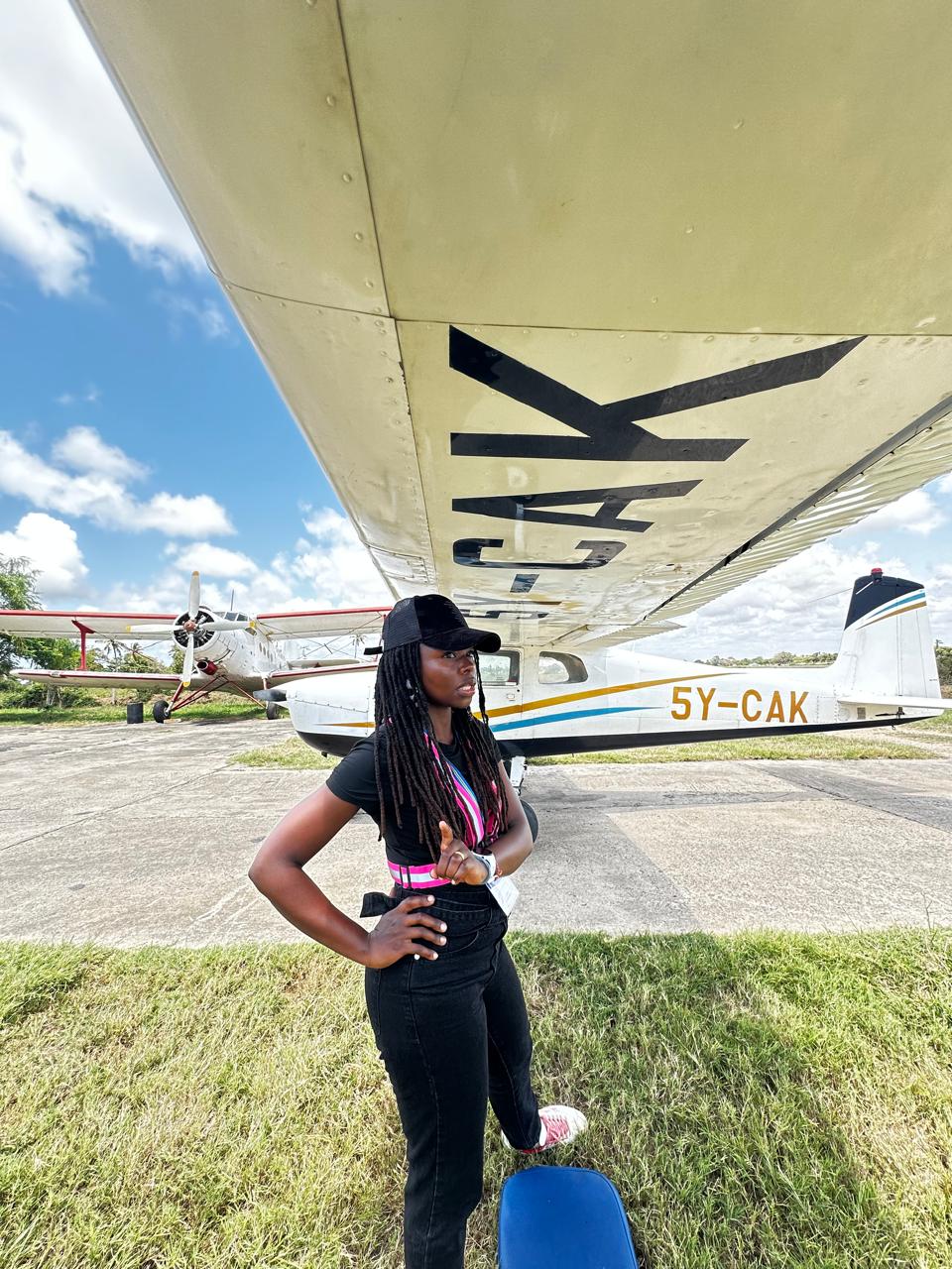 Cabin crew trainees at Kenya Aeronautical College